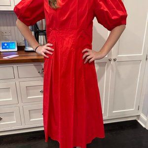 Who What Wear/ Target Collaboration Red Cotton Dress